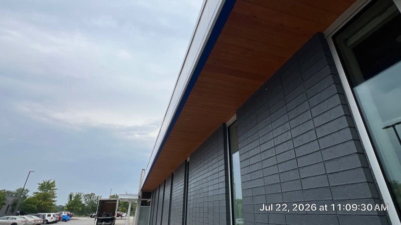 Enterprise Office Building — Exterior elevation and soffit