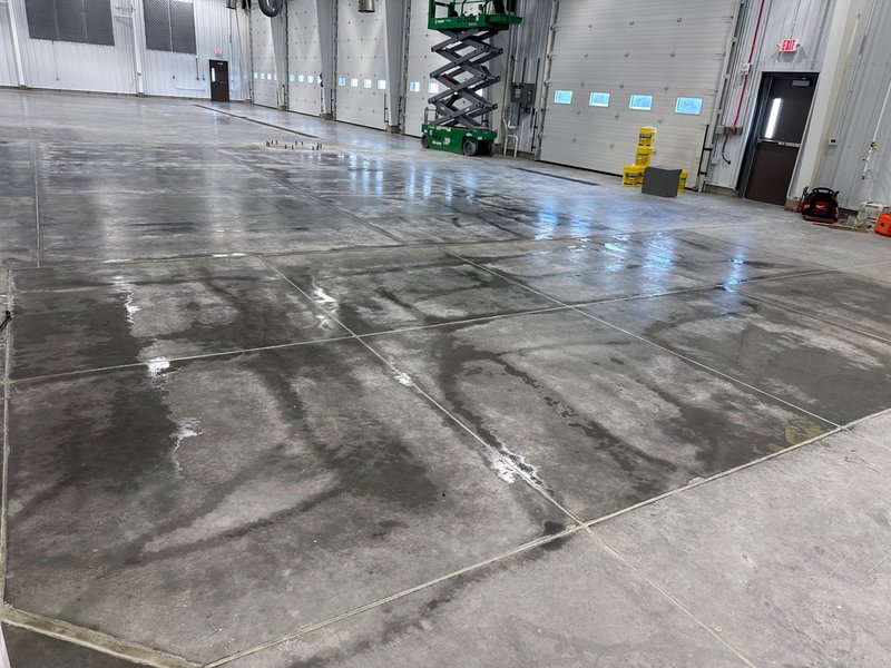 NDOT Seward Maintenance Building — Maintenance bay floor